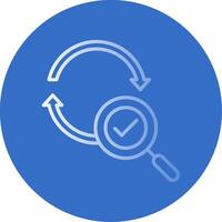 Refresh Flat Bubble Icon vector