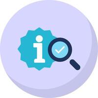 information Flat Bubble Icon vector