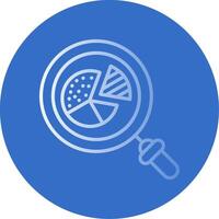 Graph Flat Bubble Icon vector