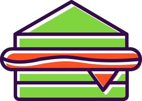 Sandwich filled Design Icon vector