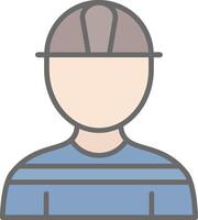 Architect Line Filled Light Icon vector