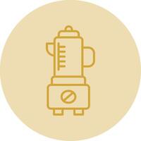 Blender Line Yellow Circle Icon vector