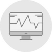 System Monitoring Line Filled Light Icon vector