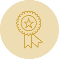 Premium Quality Line Yellow Circle Icon vector
