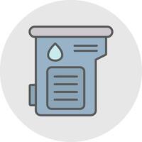 Cartridge Line Filled Light Icon vector
