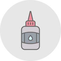 Glue Line Filled Light Icon vector