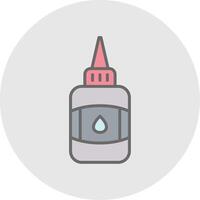 Glue Line Filled Light Icon vector