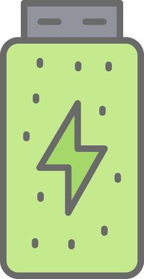 Battery Status Line Filled Light Icon