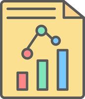 Paper Line Filled Light Icon vector