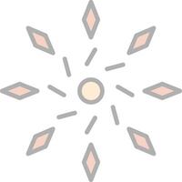 Firework Line Filled Light Icon vector