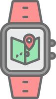 Maps Line Filled Light Icon vector