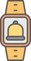 Notification Line Filled Light Icon vector