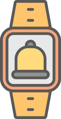 Notification Line Filled Light Icon
