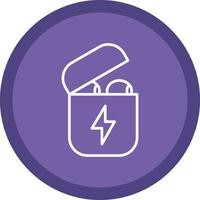 Charging Line Multi Circle Icon vector