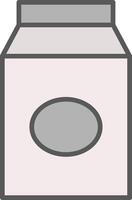 Milk Line Filled Light Icon vector