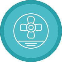Propeller Line Multi Circle Icon vector