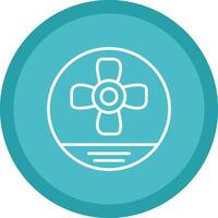 Propeller Line Multi Circle Icon vector