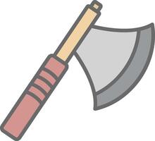 Axe Line Filled Light Icon vector