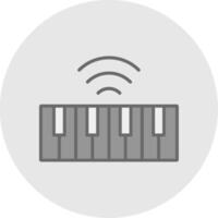Keyboard Line Filled Light Icon vector