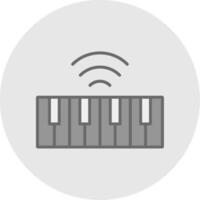 Keyboard Line Filled Light Icon vector