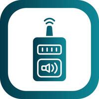 Device Glyph Gradient Corner Icon vector