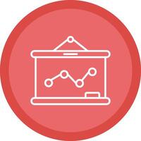 Whiteboard Line Multi Circle Icon vector