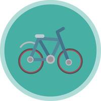 Bicycle Flat Multi Circle Icon vector