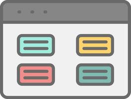 Tasks Line Filled Light Icon vector