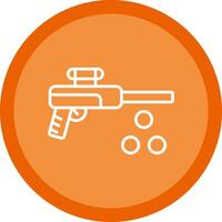 Paintbal Line Multi Circle Icon vector