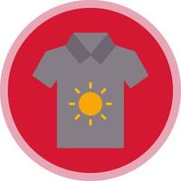 camiseta plano multi circulo icono vector