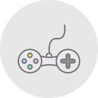 Controller Line Filled Light Icon vector