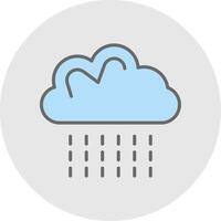 Weather Line Filled Light Icon vector