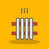 Radiator Filled Shadow Icon vector