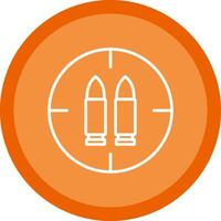 Ammo Line Multi Circle Icon vector
