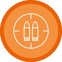 Ammo Line Multi Circle Icon vector