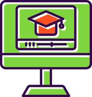 Educational filled Design Icon vector