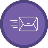 Envelope Line Multi Circle Icon vector