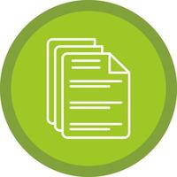 Documents Line Multi Circle Icon vector