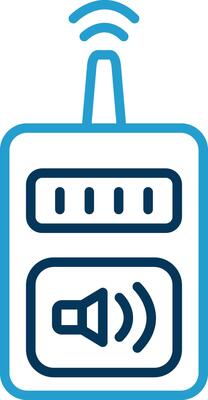 Device Line Blue Two Color Icon