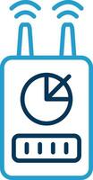 Device Line Blue Two Color Icon vector