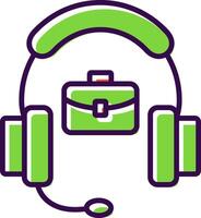 Support filled Design Icon vector