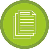 Document Line Multi Circle Icon vector