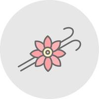 Vanilla Line Filled Light Icon vector