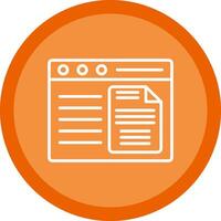 Document Line Multi Circle Icon vector