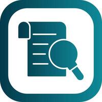 Research Report Glyph Gradient Corner Icon vector