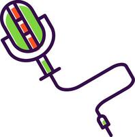 Microphone filled Design Icon vector