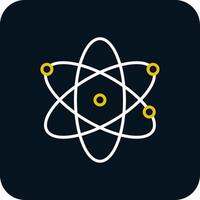 Science Line Red Circle Icon vector