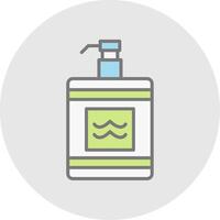 After Shave Line Filled Light Icon vector