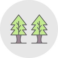 Plants Line Filled Light Icon vector