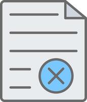 File Format Line Filled Light Icon vector